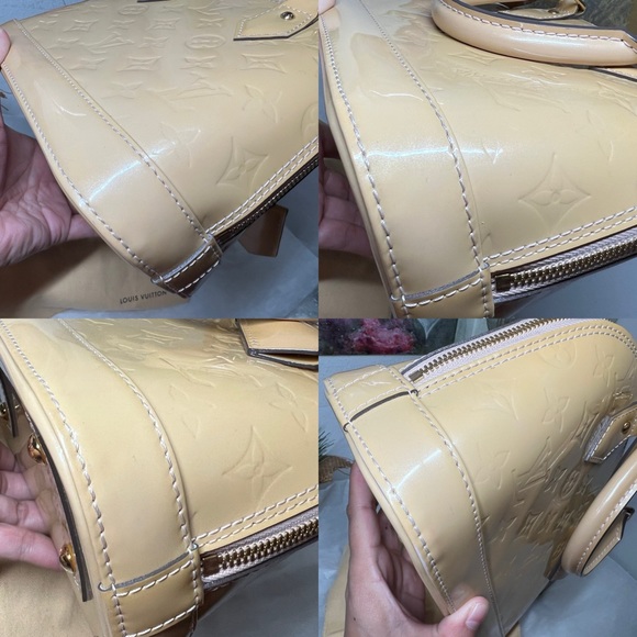 Louis Vuitton Alma Vernis Bb Beige Patent Leather Shoulder Bag - Picture 7 of 16